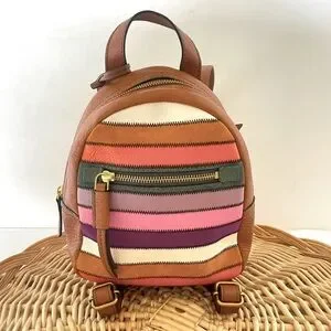 Fossil | Bags | Fossil Womens Megan Mini Leather Striped  display picture 3